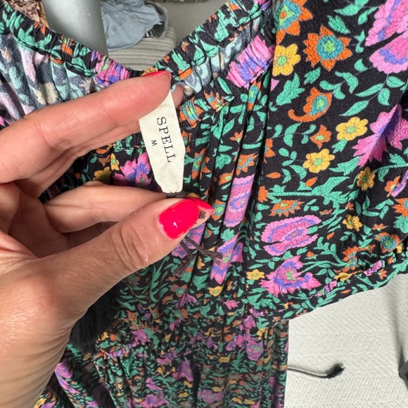 Spell village mini dress in Forest sz M - Picture 4 of 4